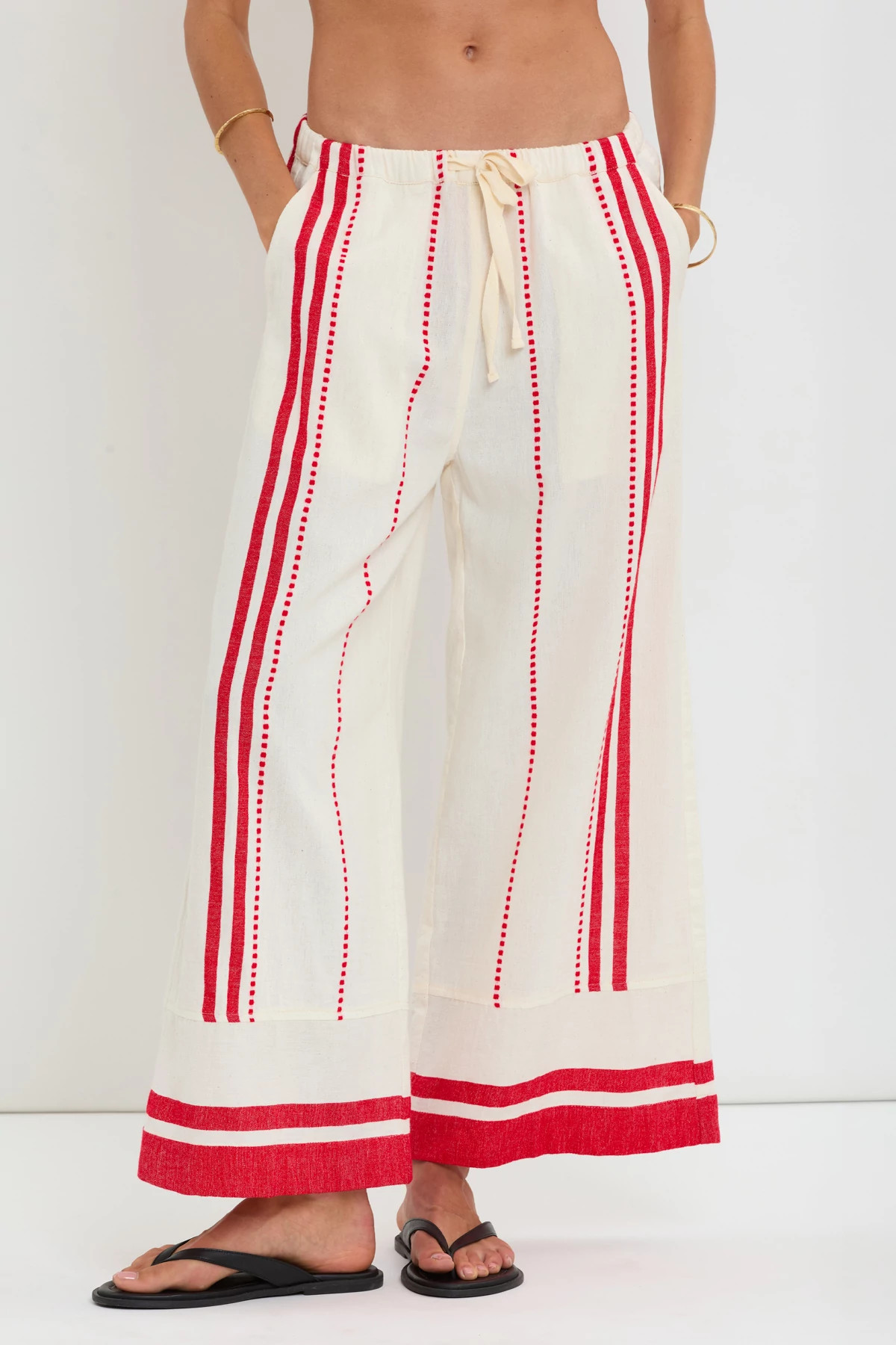 ESHE RED Desta Wide Leg Pants image number 4