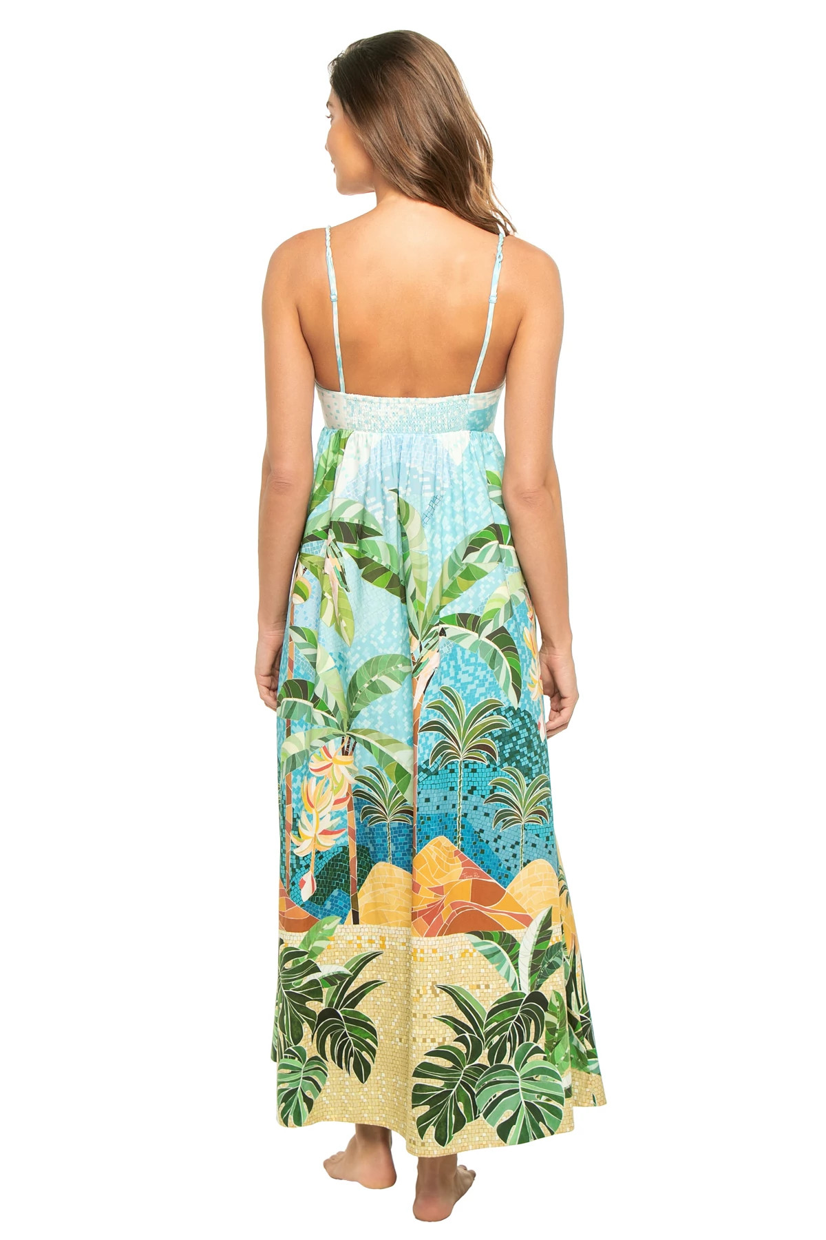 RIO MOSAIC MULTICOLOR Rio Mosaic Cotton Maxi Dress image number 2
