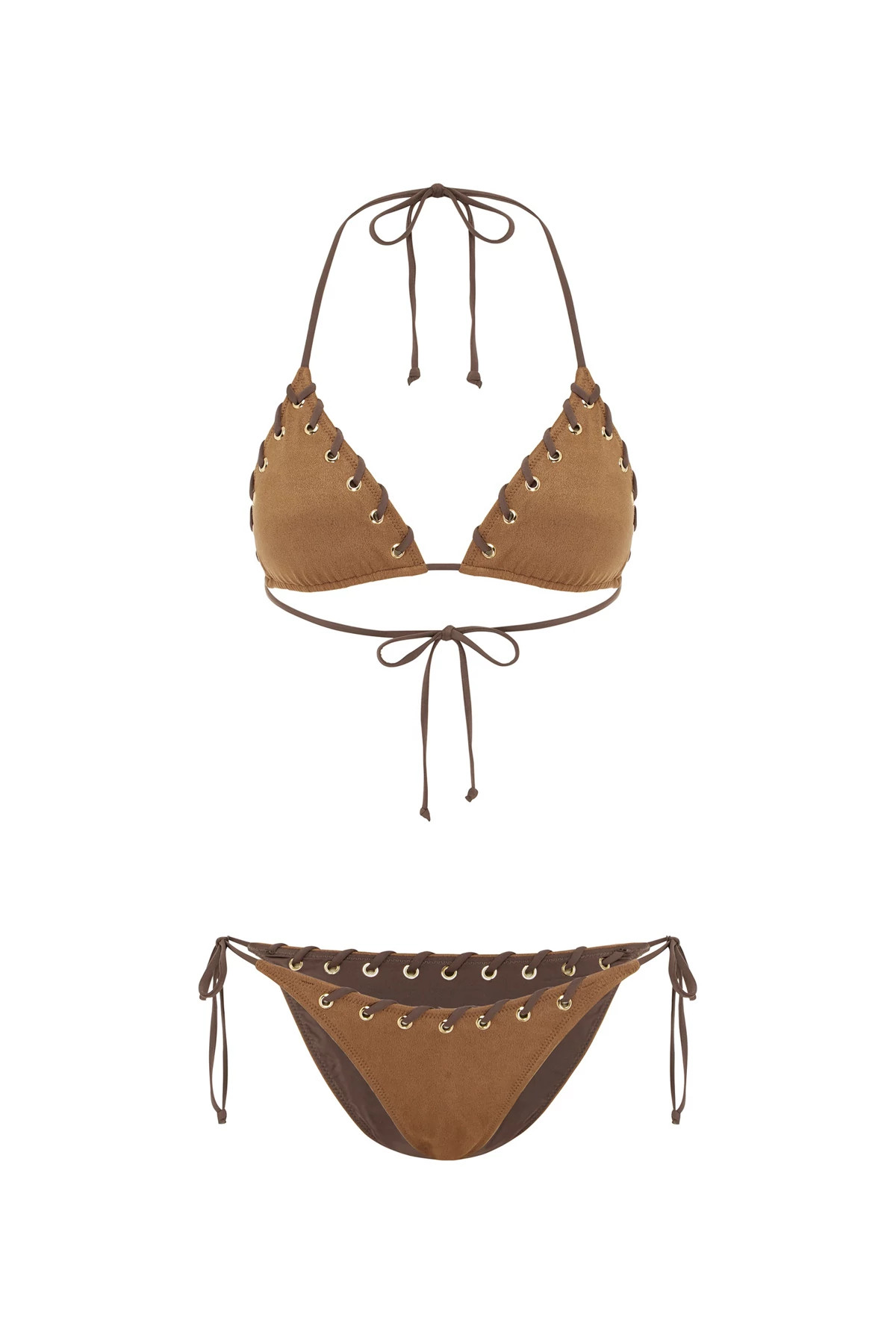 STAMPEDE Whipstitch Brazilian Bikini Bottom image number 4