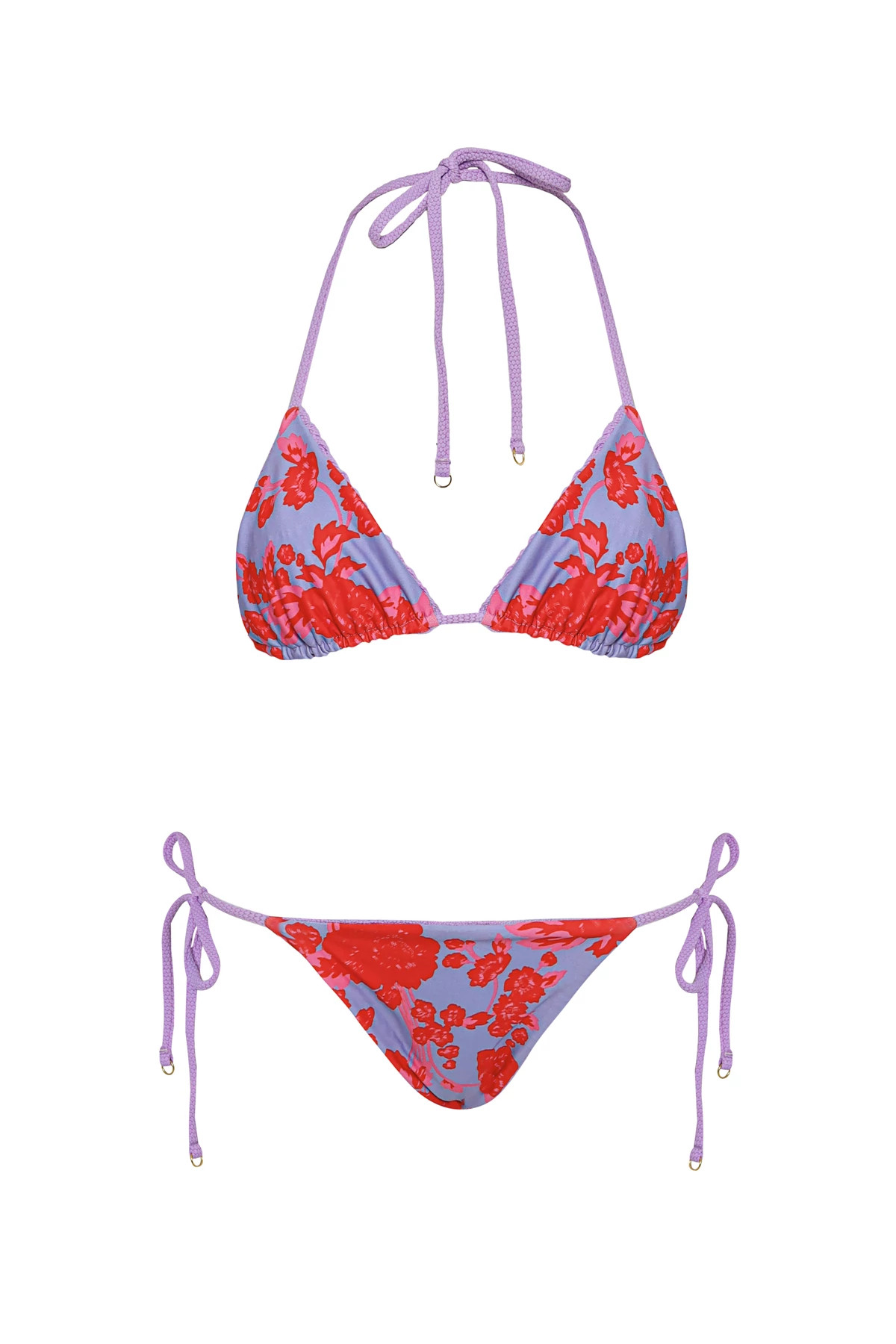 PURPLE LAVENDER Sunflash Reversible Brazilian Bikini Bottom image number 3