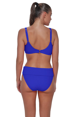 VIVID BLUE RIB Oceana Bikini Top (D+ Cup)