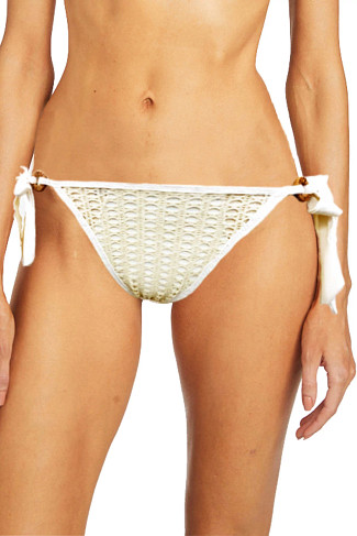 ECRU Crochet Tie Side Hipster Bikini Bottom