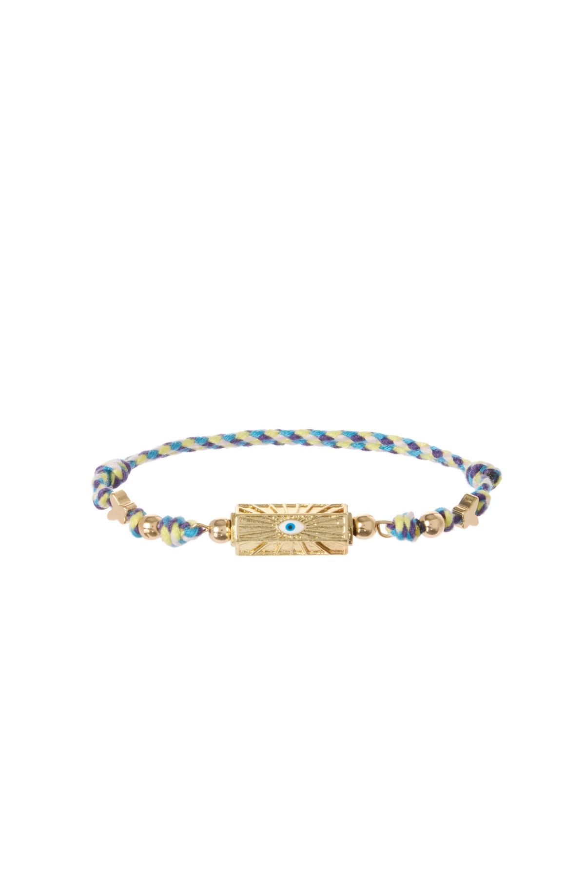 TURQ Braided Evil Eye Bracelet image number 1