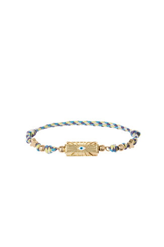 TURQ Braided Evil Eye Bracelet