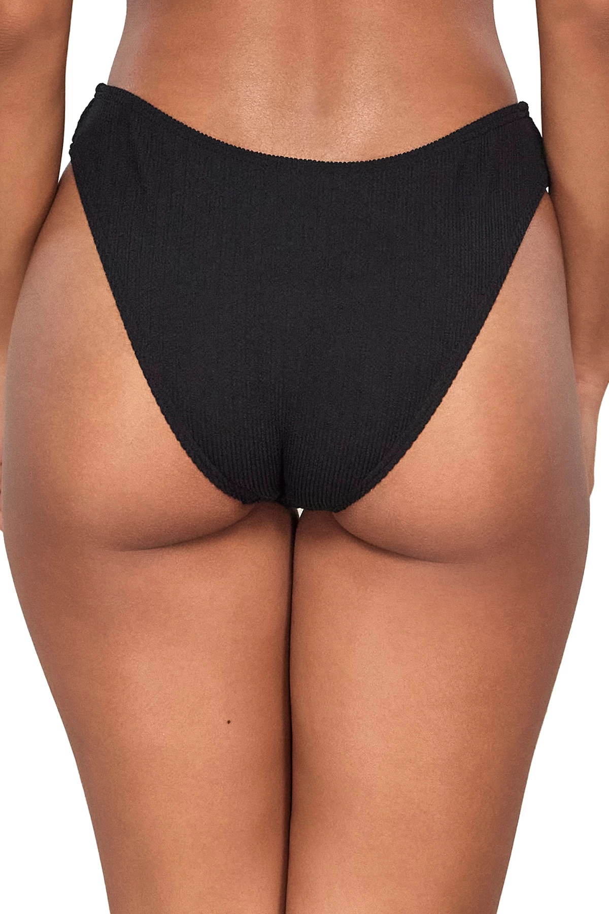 BLACK PACIFICA Sandy Scoop High Waist Bikini Bottom image number 2