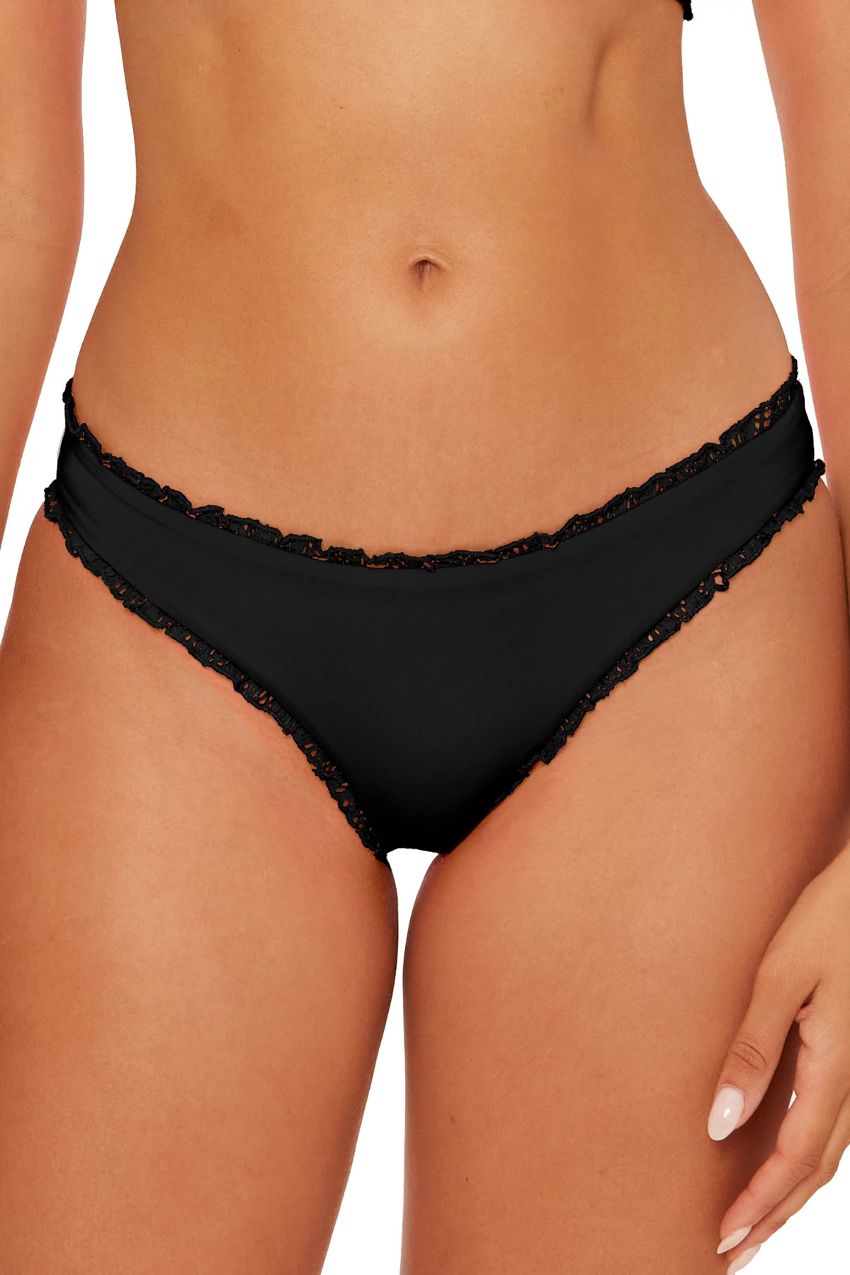 BLACK Adela Hipster Bikini Bottom image number 1