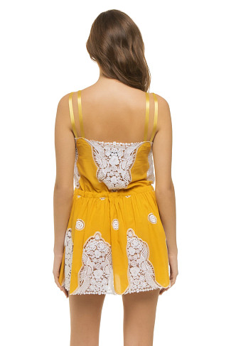 PASSIONFRUIT Brielle Embroidered Mini Dress