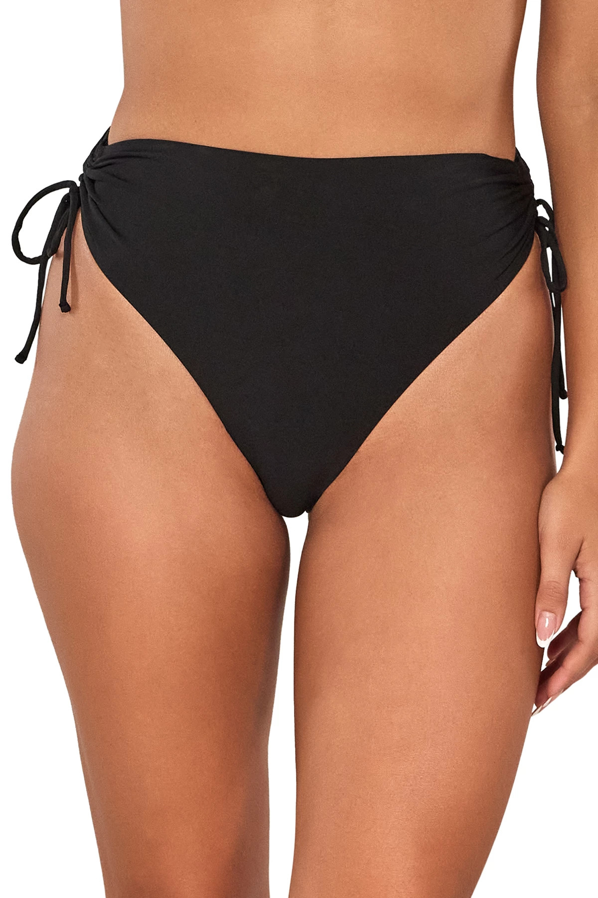 BLACK Malia High Waist Bikini Bottom image number 1