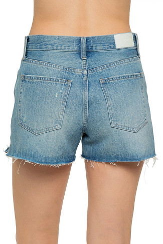ABROAD VINTAGE Nova Distressed Denim Shorts