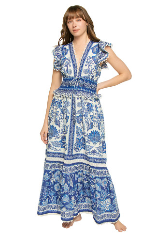 SHELL GARDEN OFF-WHITE Shell Garden Maxi Dress