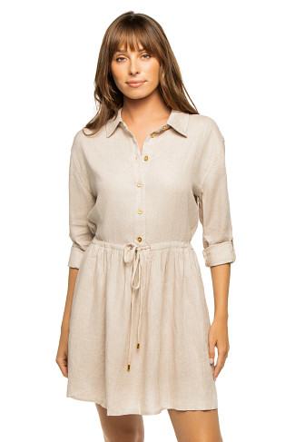 TAUPE Delphine Coast Shirt Dress