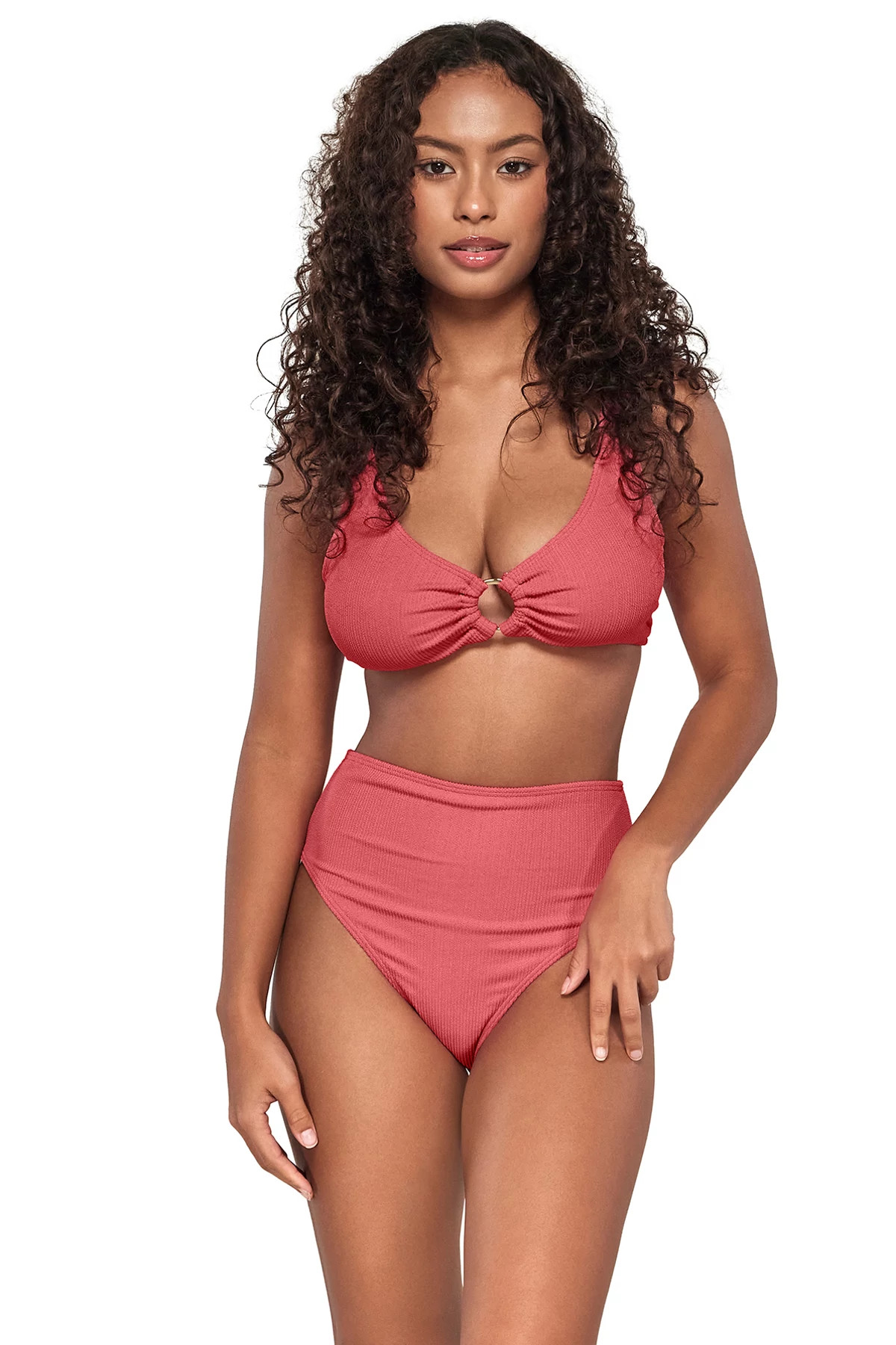 HIBISCUS TEA Oceana Bikini Top (D+ Cup) image number 1