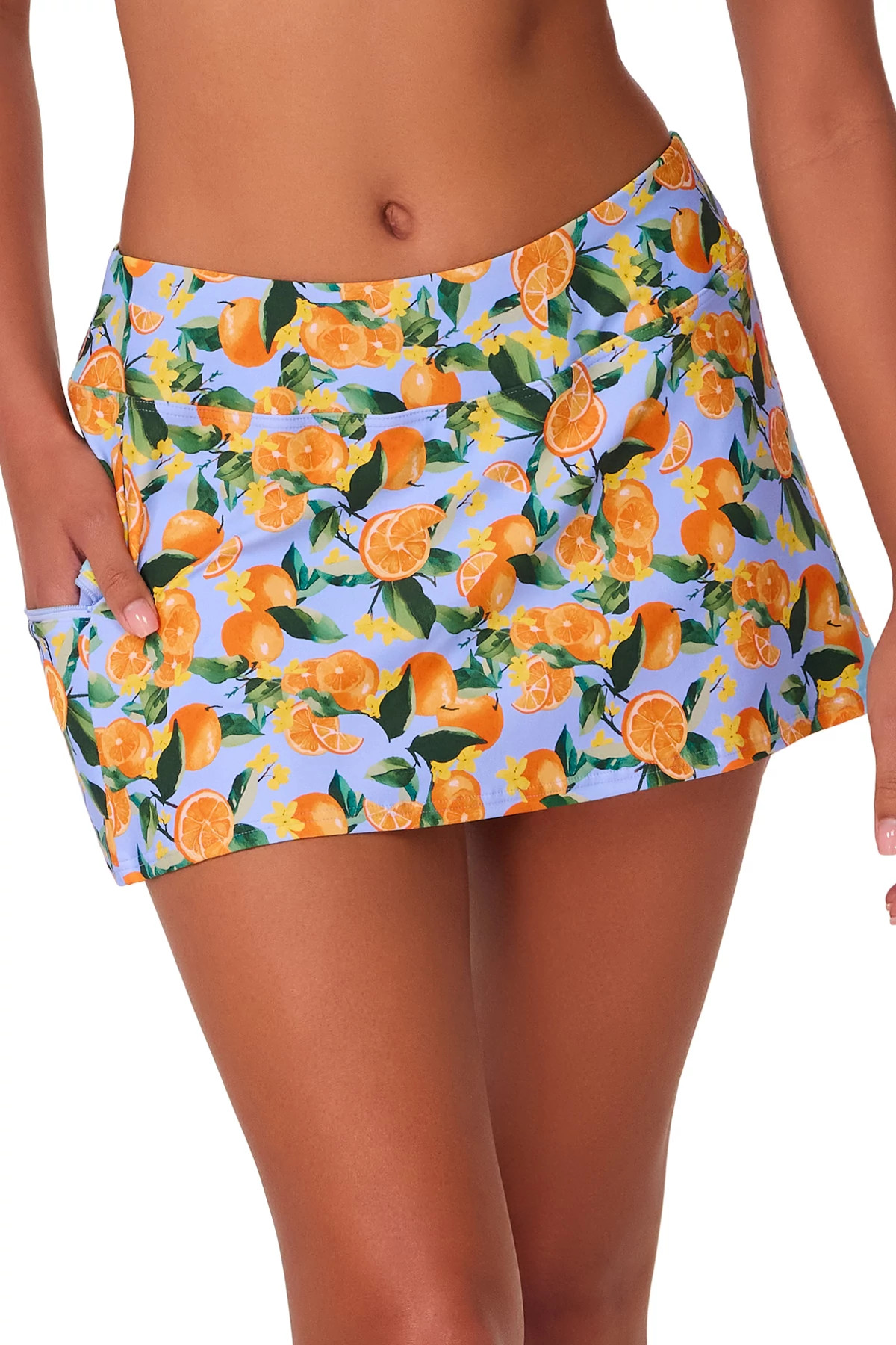 CLEMENTINE Sporty Side Pocket Swim Skirt image number 2