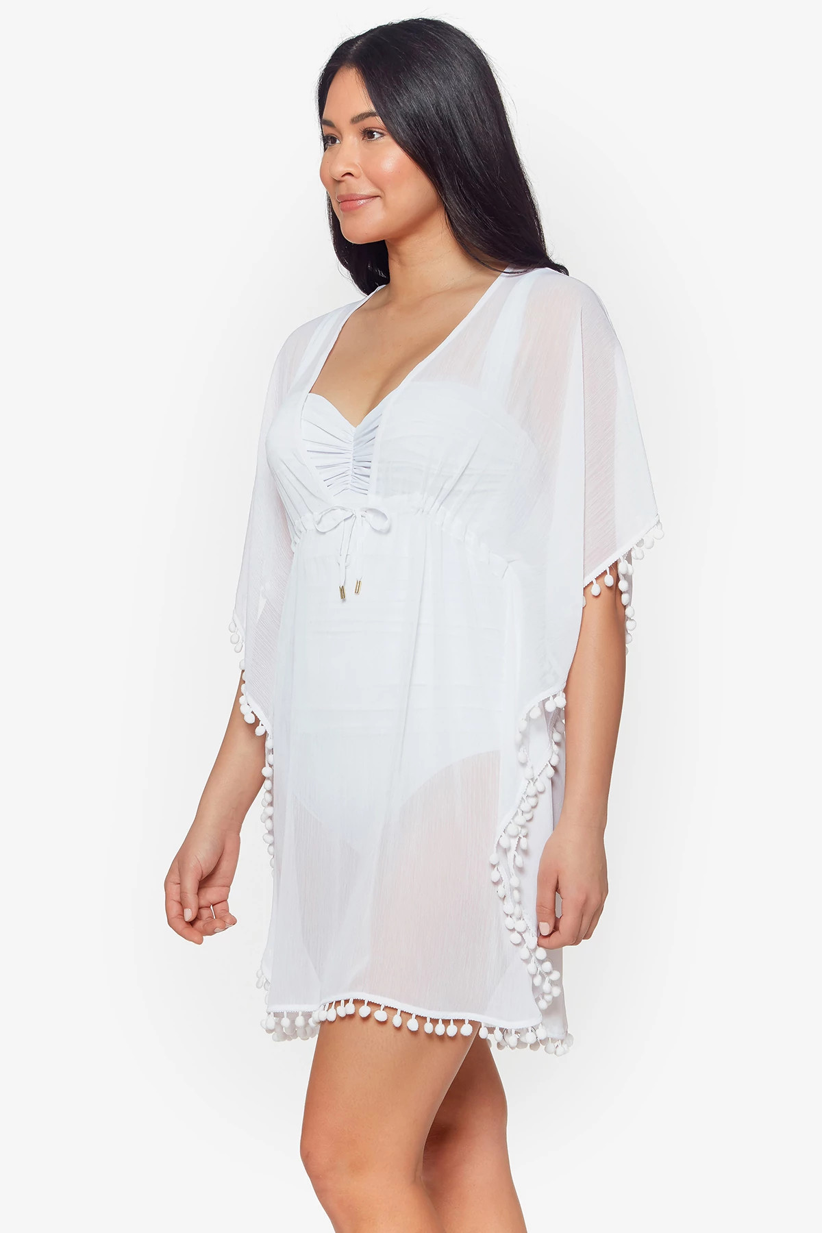 WHITE Caftan Style Tunic image number 2
