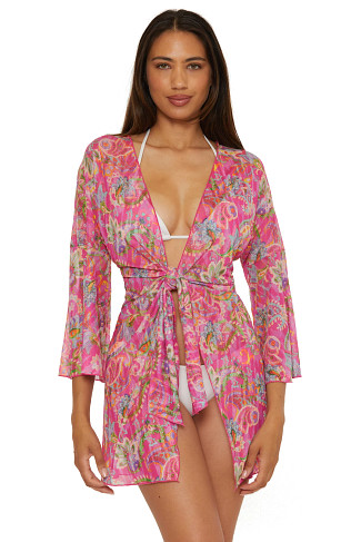 MULTI Tie Front Kimono