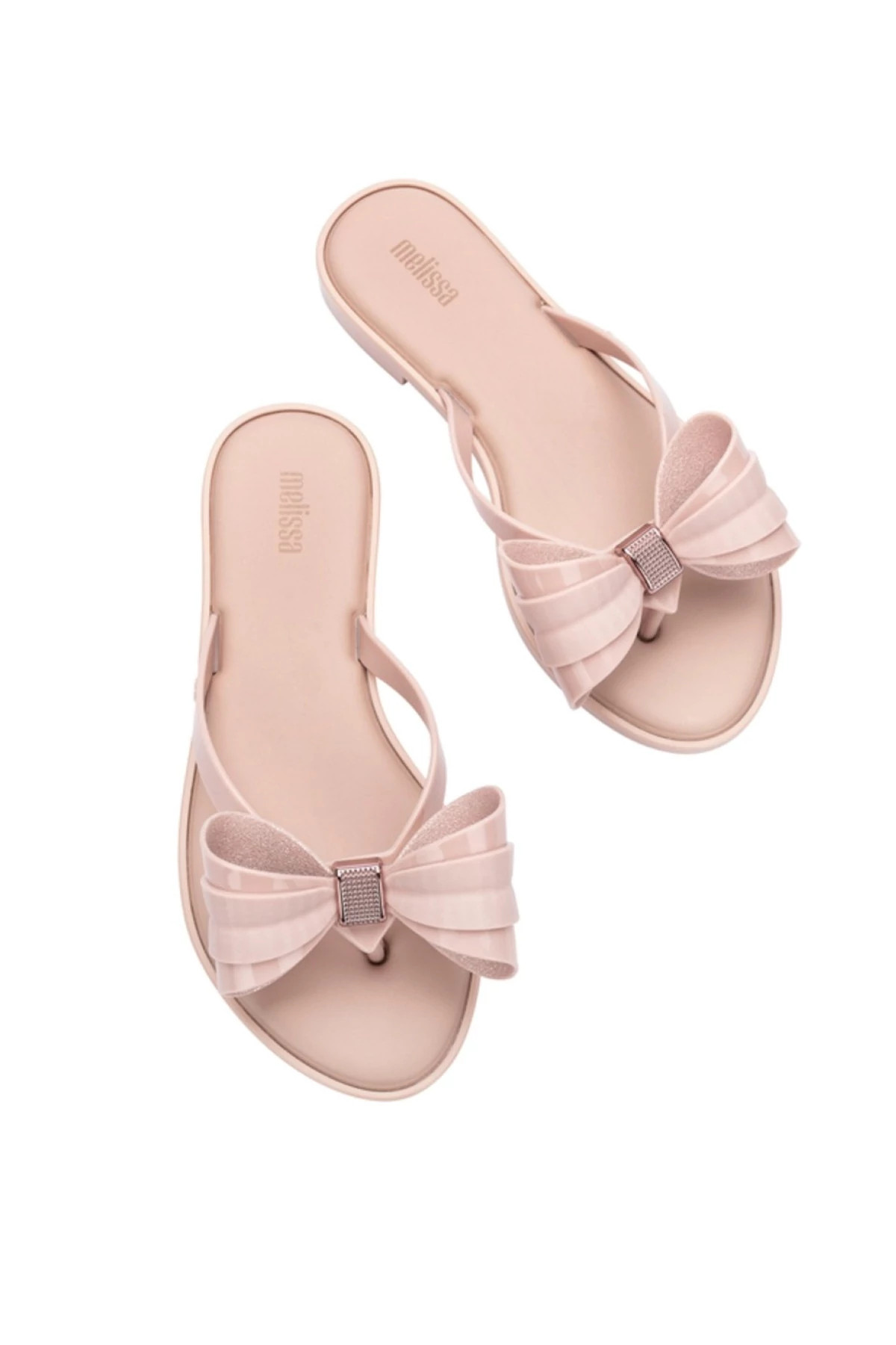 PINK/GLITTER PINK Slim Flip Flops image number 1