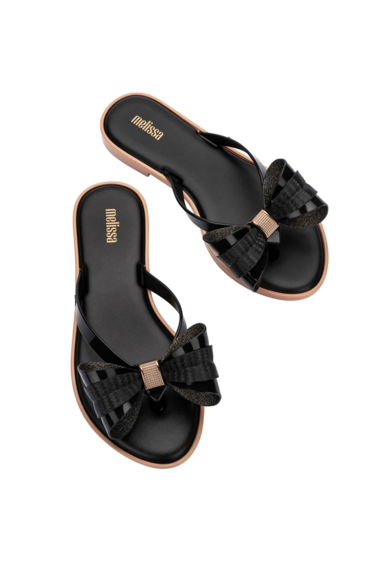 BLACK Slim Flip Flops image number 1