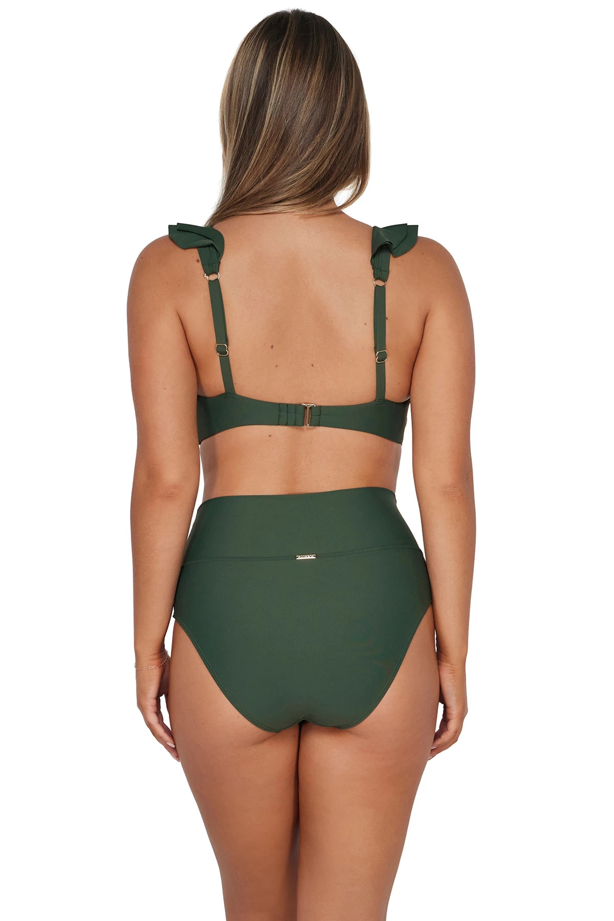 ISLAND GREEN Willa Wireless Bralette Bikini Top (E-H Cup) image number 3