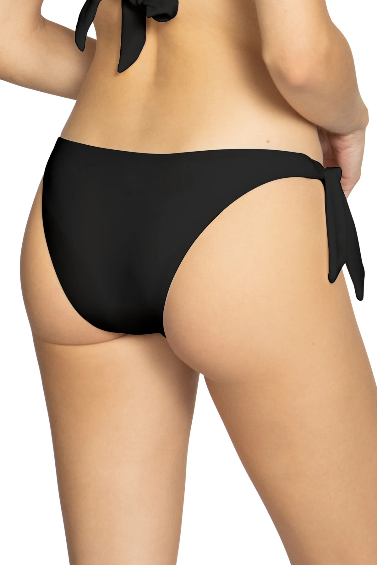 BLACK Tie Side Hipster Bikini Bottom image number 2