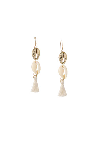 GOLD Shell Drop Earrings