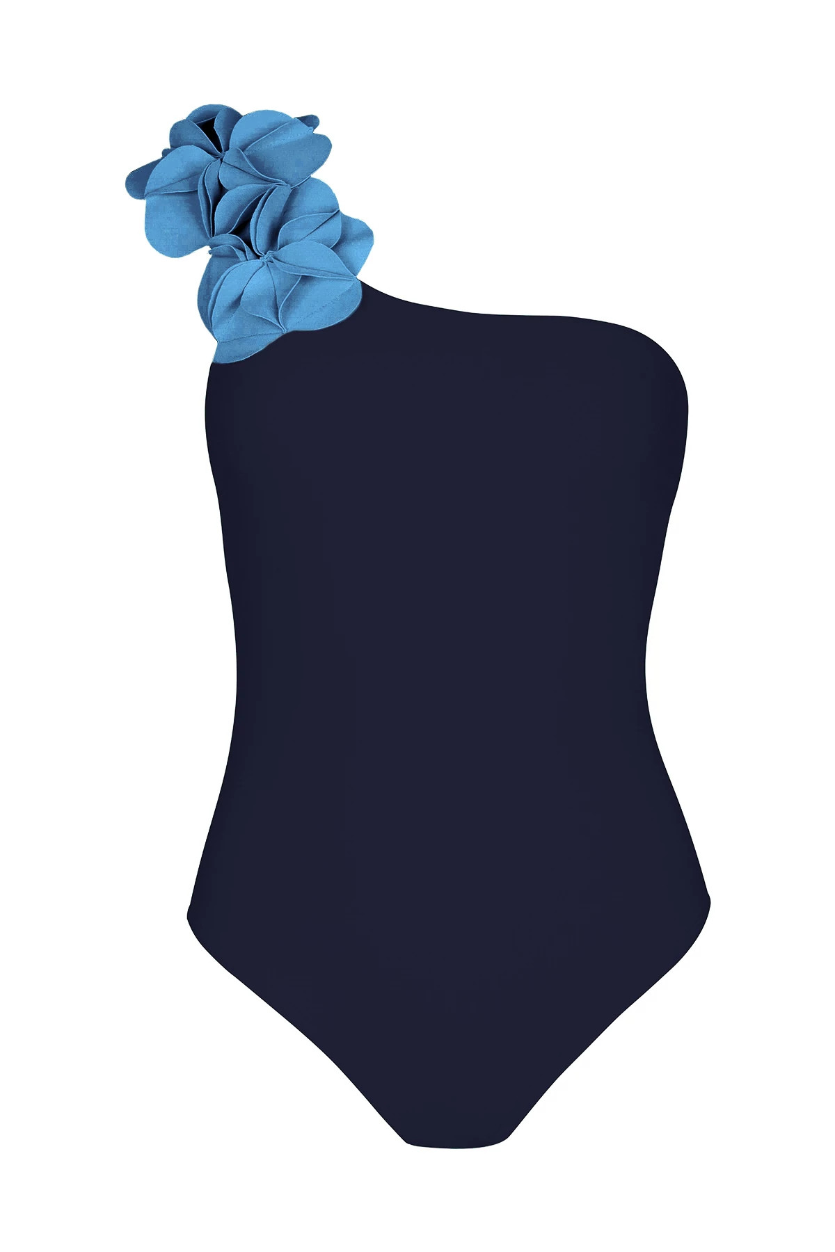 NAVY/MYSTIC Magnolia One Shoulder One Piece Swimsuit image number 3