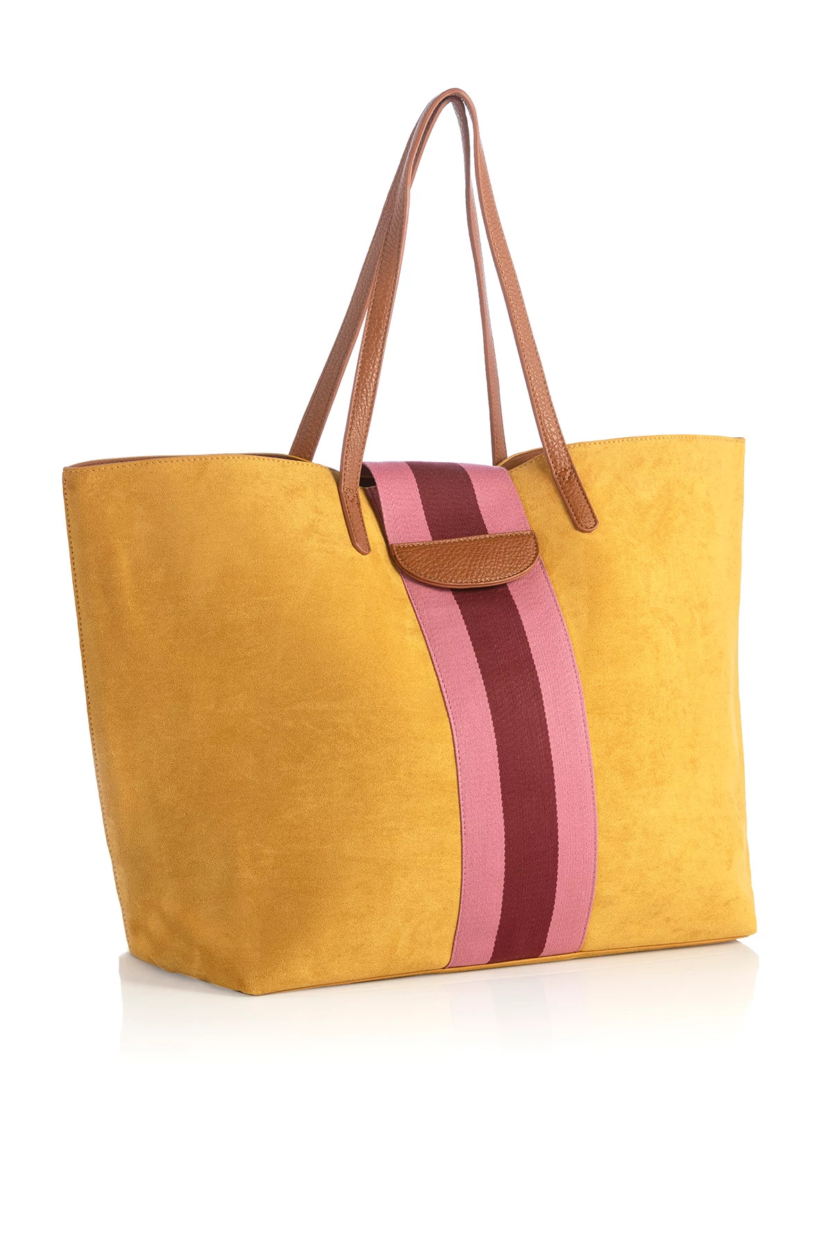 YELLOW Blakely Stripe Tote image number 2
