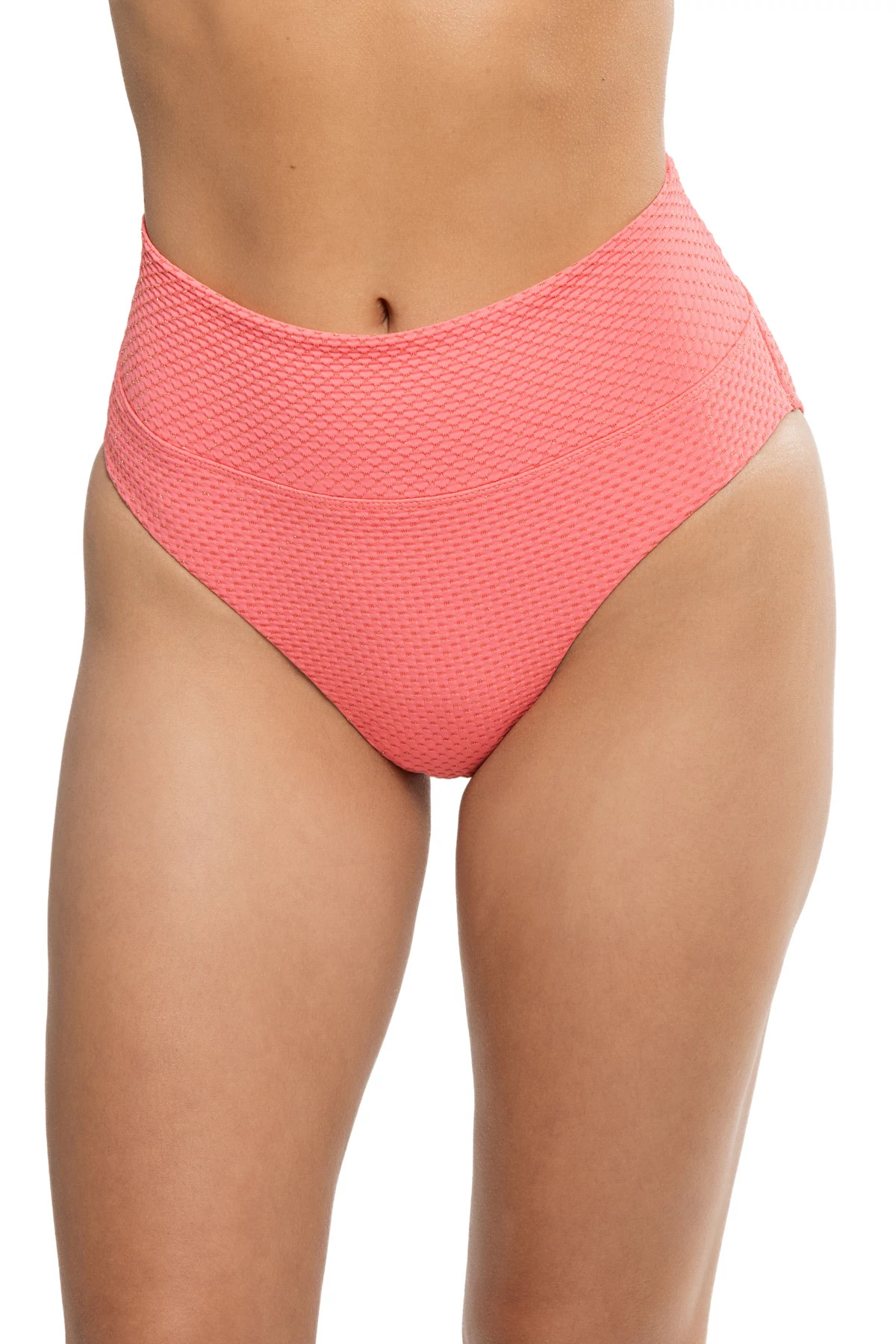 CORAL Sydney Textured Hipster Bikini Bottom image number 2