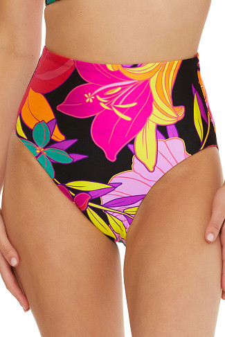 MULTI Solar Floral High Waist Bikini Bottom