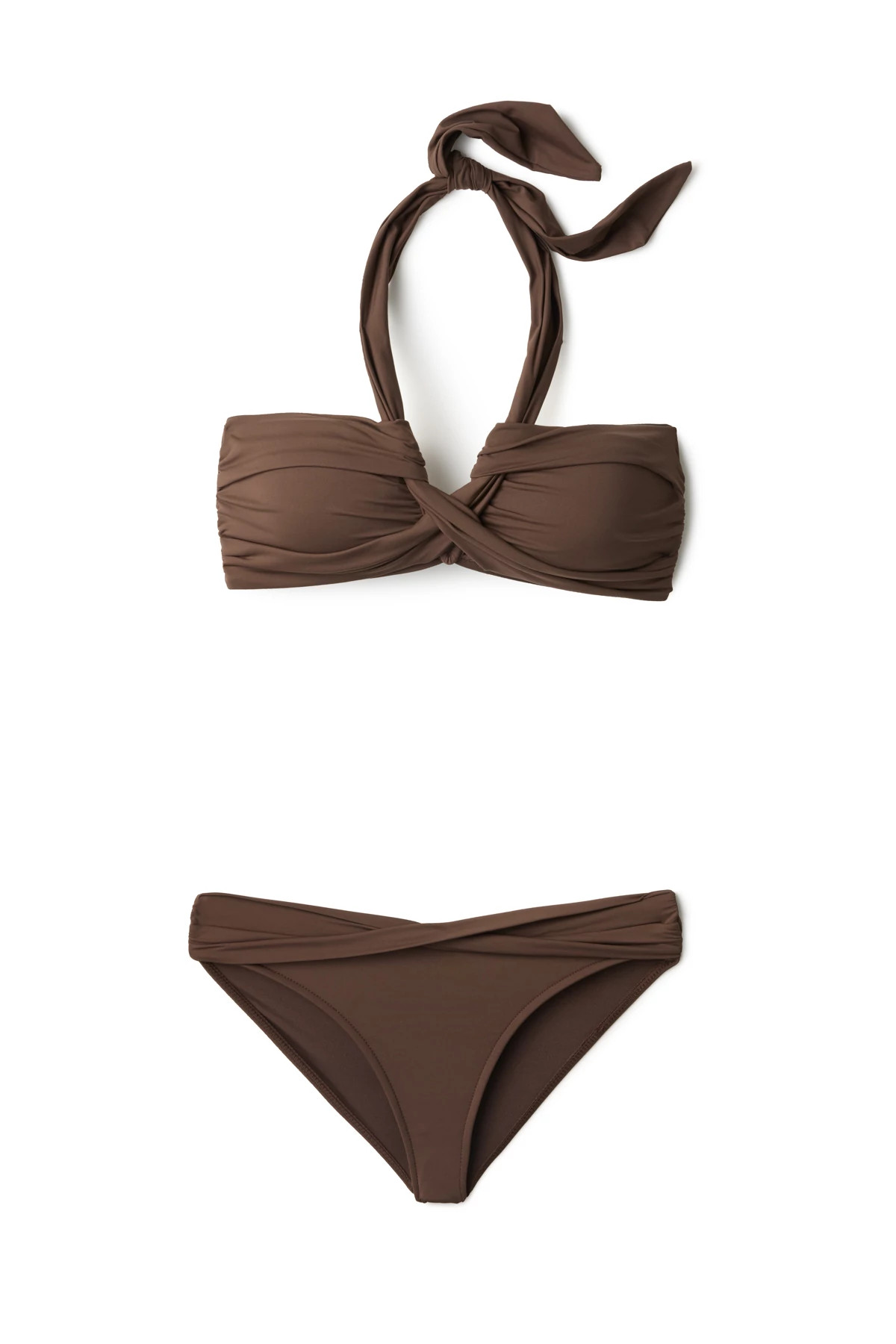 DARK CHOCOLATE Banded Hipster Bikini Bottom image number 3