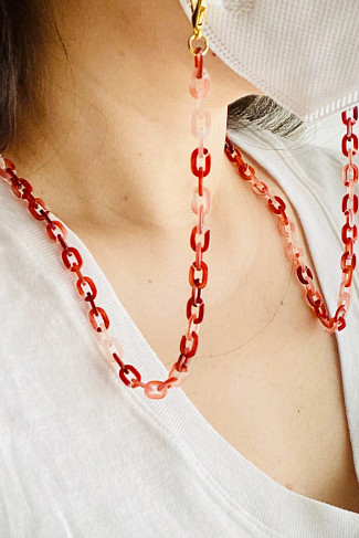 RUBY Face Mask Link Chain