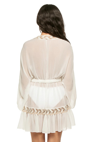 WHITE W/NEUTRAL Slyvie Kimono