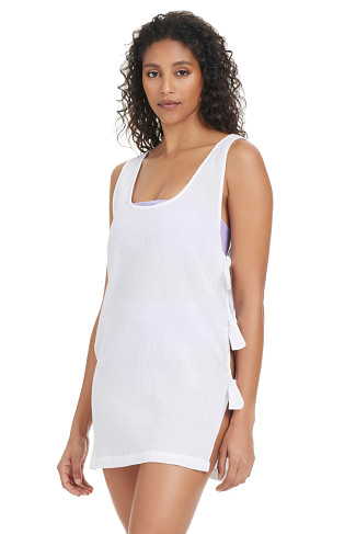 WHITE Cover-Up Mini Dress