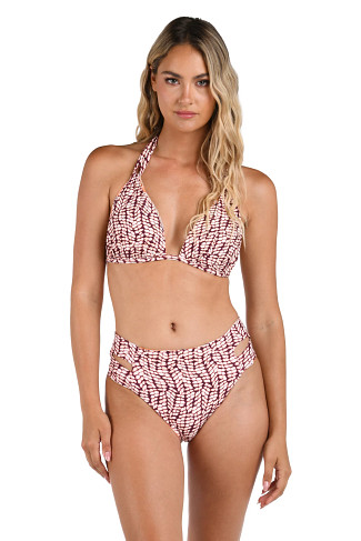 SIENNA Reversible Halter Triangle Bikini Top