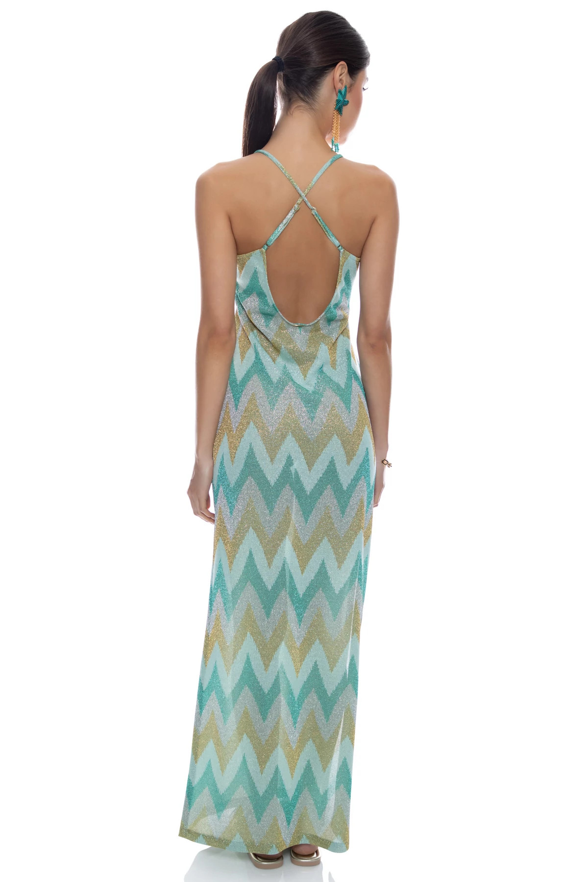 MULTI GREEN Queen Luli Maxi Dress image number 2