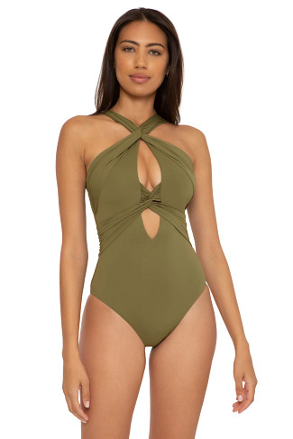 SEAWEED Gracelyn High Neck One Piece Swimsuit