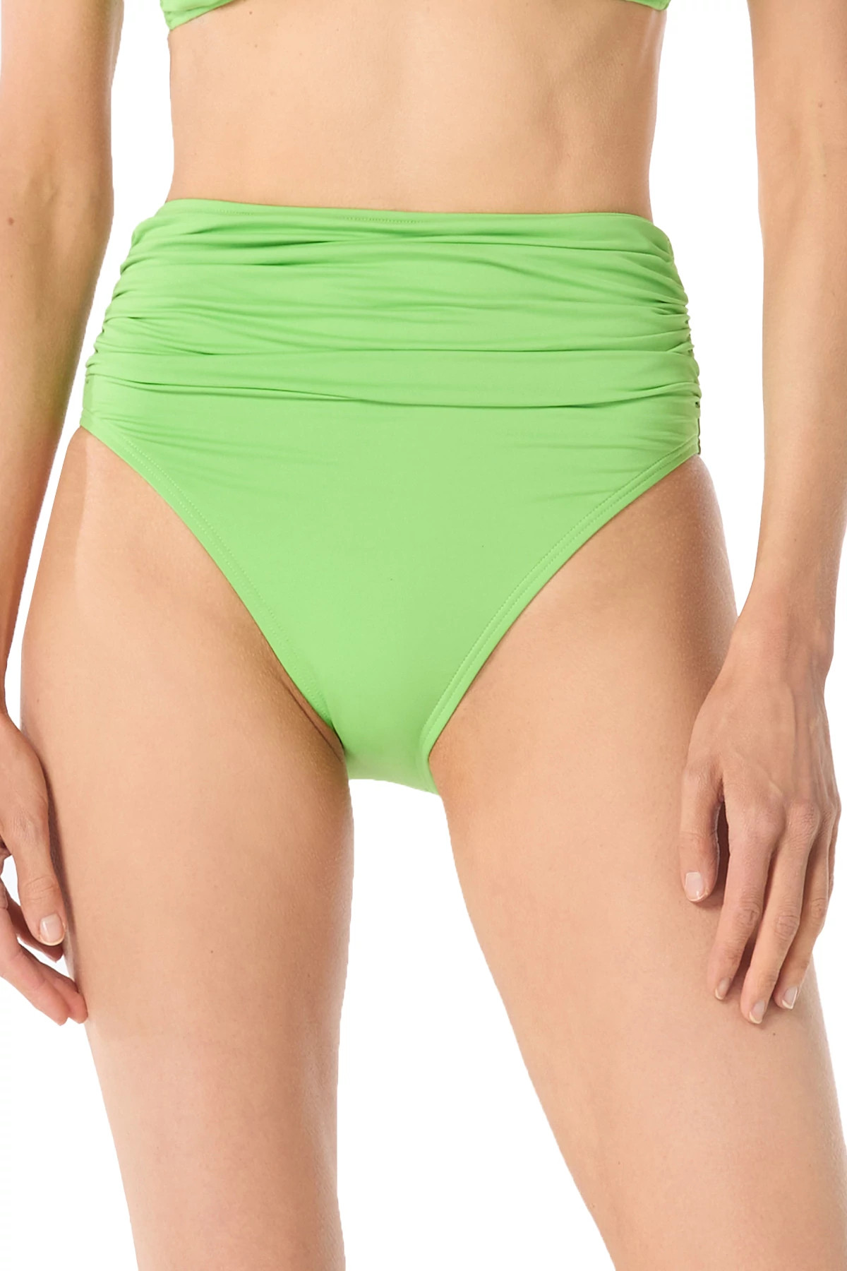 GREEN APPLE High Waist Bikini Bottom image number 1
