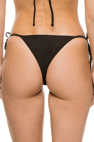 BLACK TERRA Praia Tie Side Brazilian Bikini Bottom