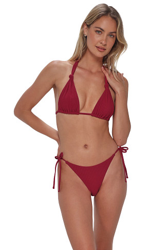 CHERRY PIE Mila Multi-Way Triangle Bikini Top