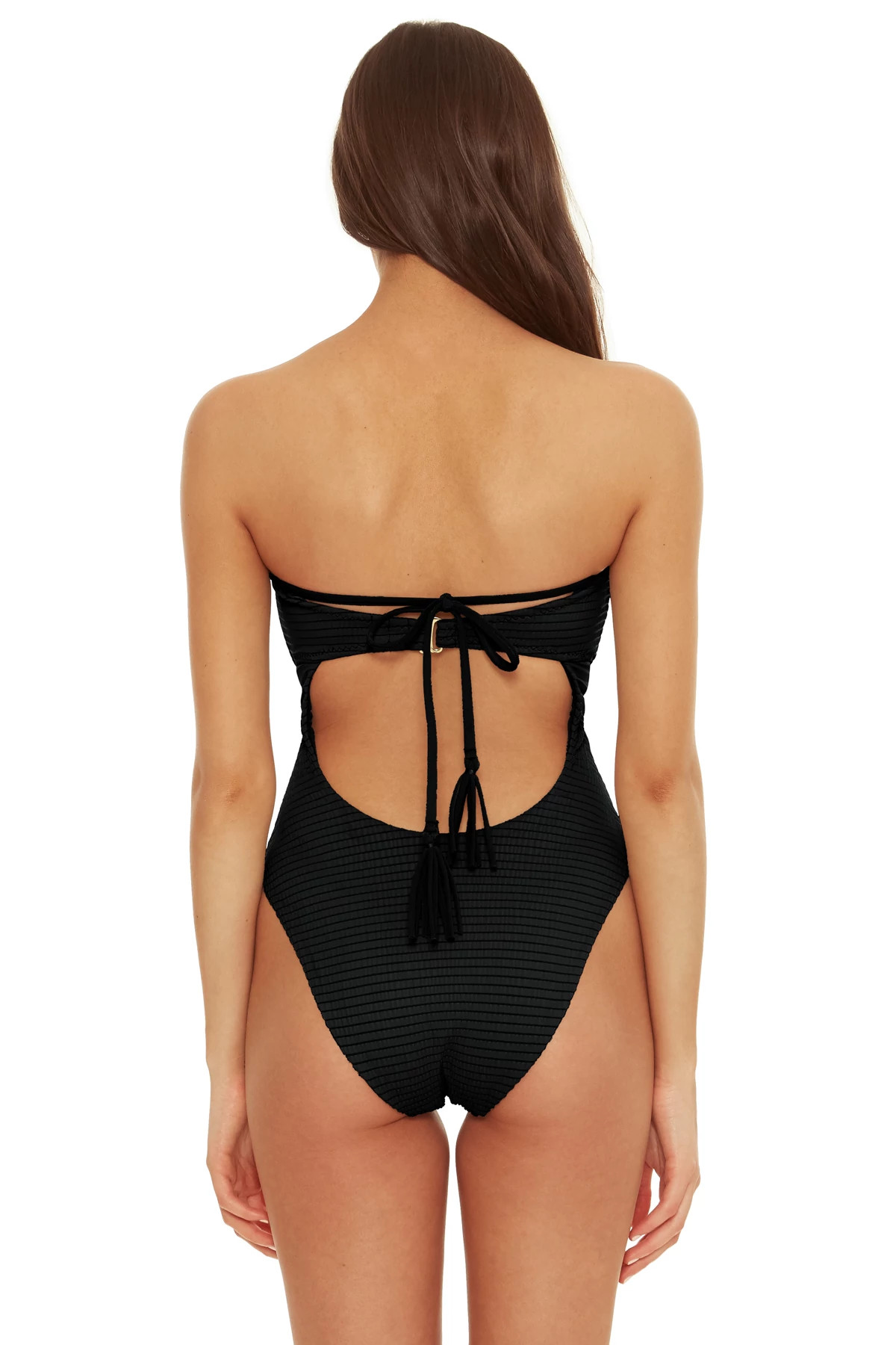 BLACK Multi-Way Maillot One Piece Swimsuit image number 7