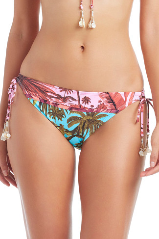MULTI White Lotus Tie Side Hipster Bikini Bottom