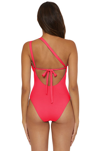 GERANIUM Tahiti Asymmetrical One Piece Swimsuit