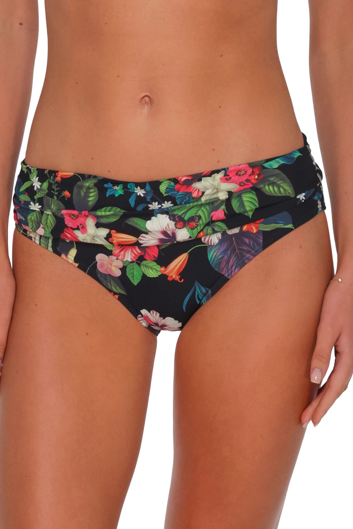 FLEUR NOIRE Unforgettable Banded Hipster Bikini Bottom image number 1