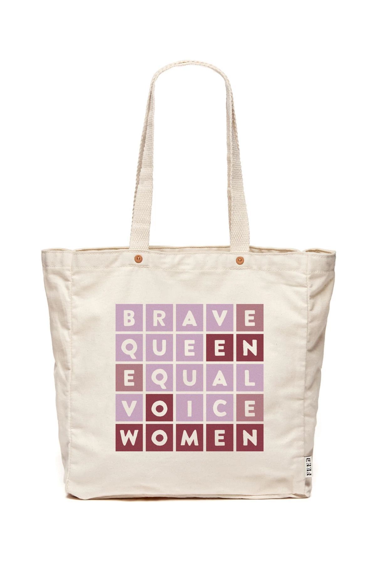 NATURAL/PURPLE Women's Equality Tote image number 1