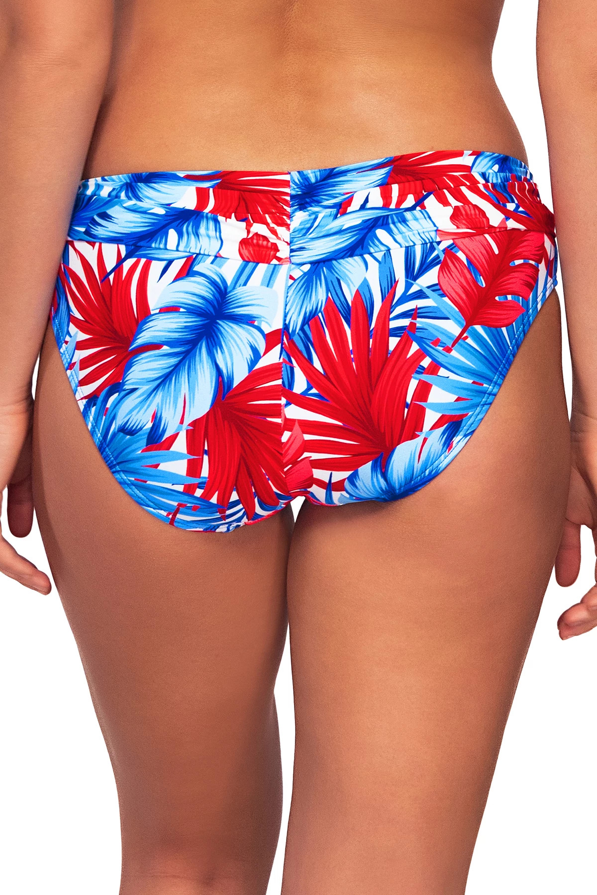 AMERICAN DREAM Unforgettable Banded Hipster Bikini Bottom image number 2