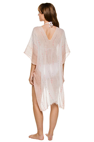 PINK/NEUTRAL Sheer Ombre Stripe Tunic