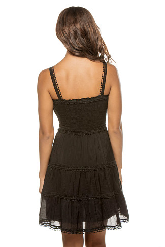BLACK Smocked Mini Dress