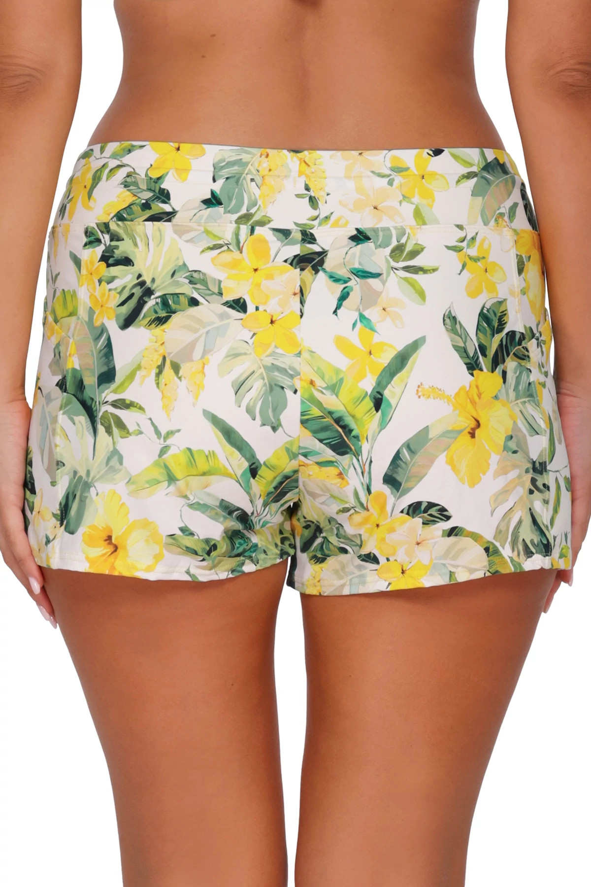 ISLA SOLEIL CREPE Laguna Pocket Drawstring Swim Short image number 4