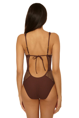 MOCHA Show & Tell Plunge One Piece Swimsuit