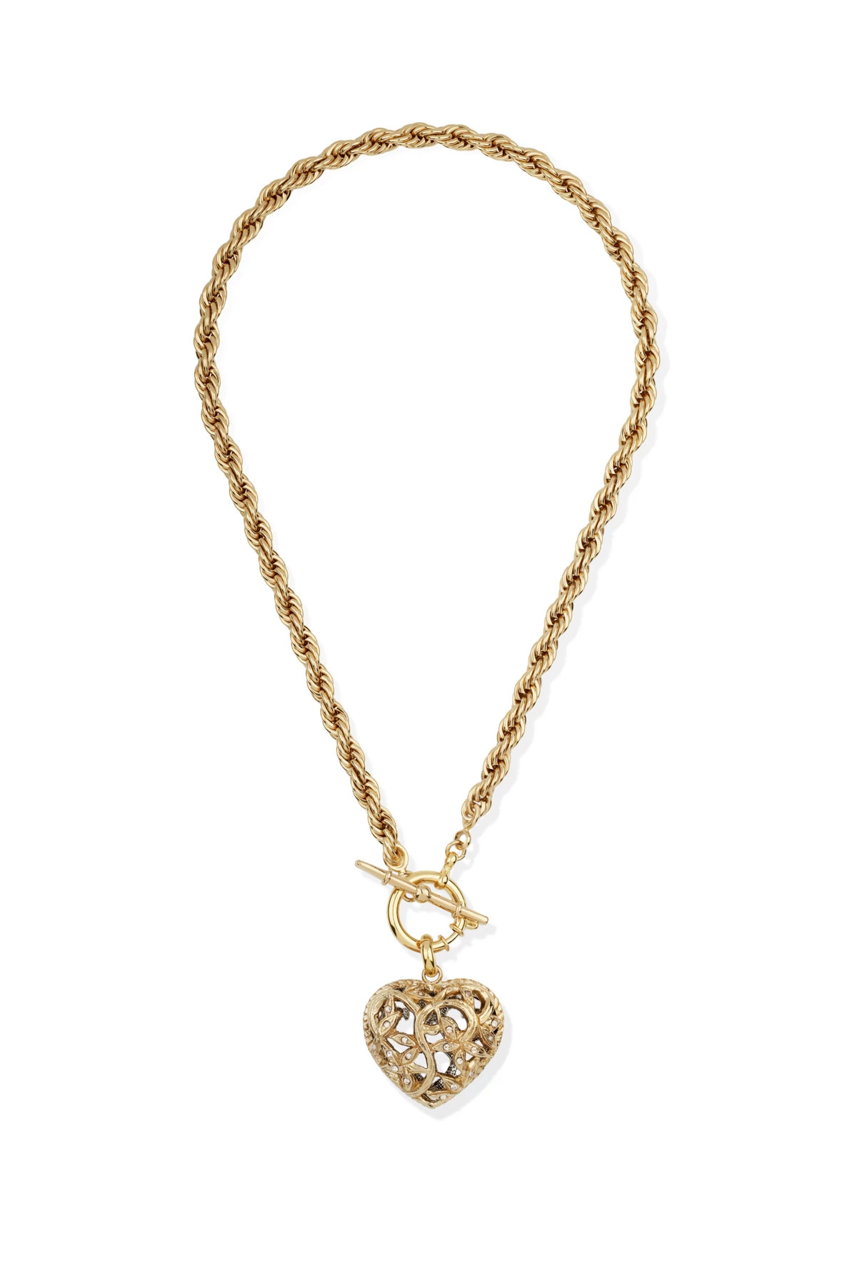 000 GOLD Coracao Liane Chaine Necklace image number 1