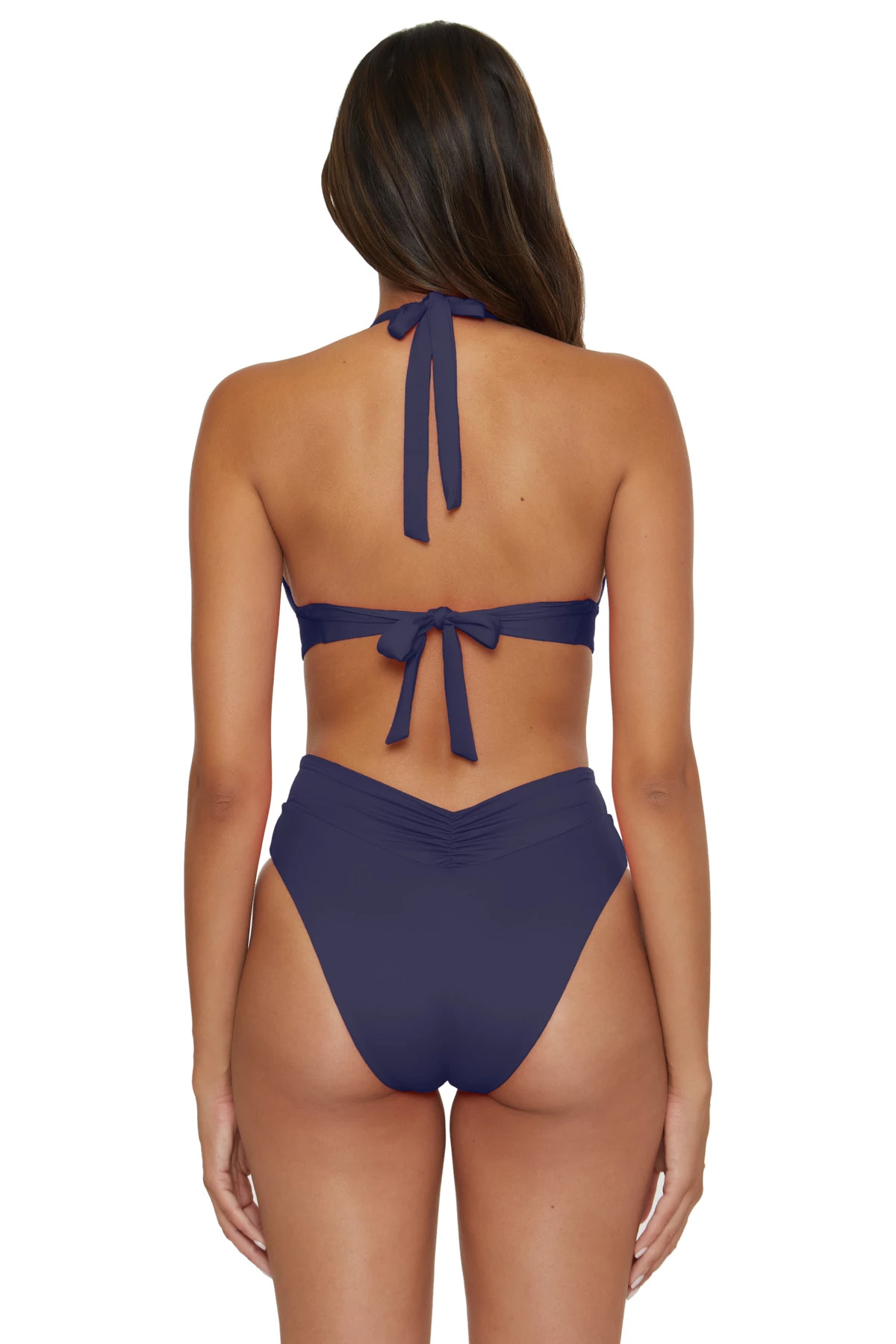 DEEP BLUE Viviana Halter Bikini Top image number 2